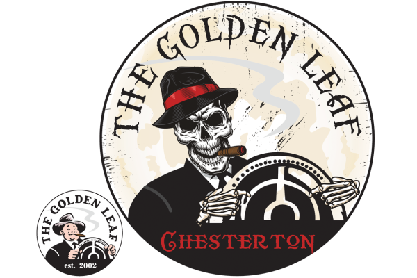 Golden Leaf Halloween Logo